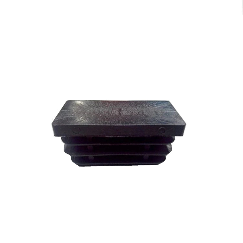 Tappo alettato rettangolare plastica 4pz + misure puntali gommino interno sedia 20 X 40
