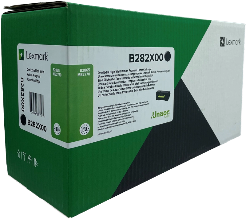 ORIGINAL Lexmark toner nero B282X00 MB2770 ~30000 Seiten