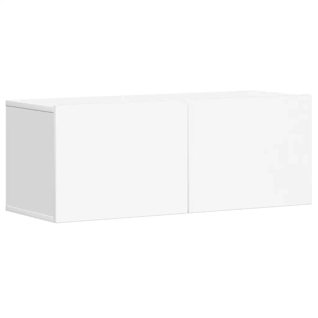 Set di Mobili Porta TV 3 pz Bianco in Legno Multistrato 3078654