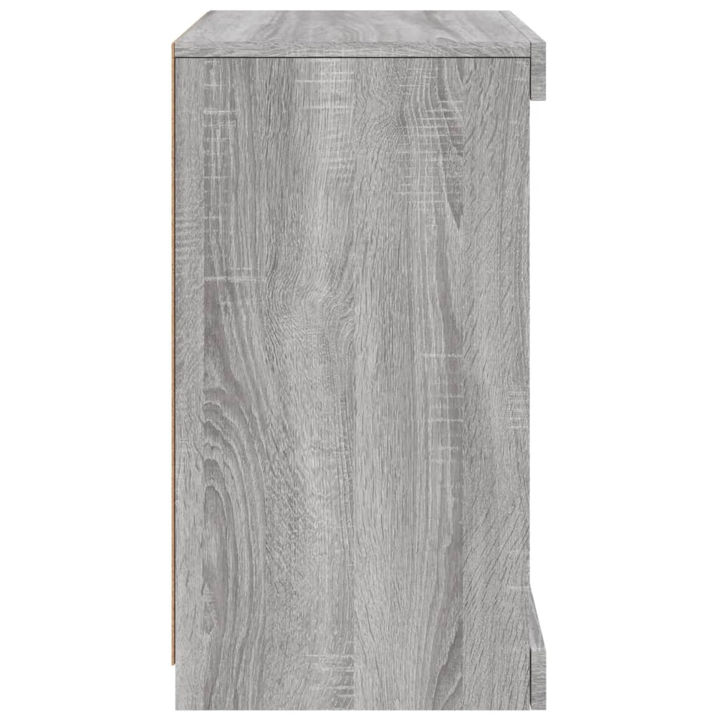 Buffet credenza cassettiera armadio mobile contenitore organizer per cucina soggiorno salotto con luci LED Sonoma 41 x 37 x 67 cm grigio 02_0030075