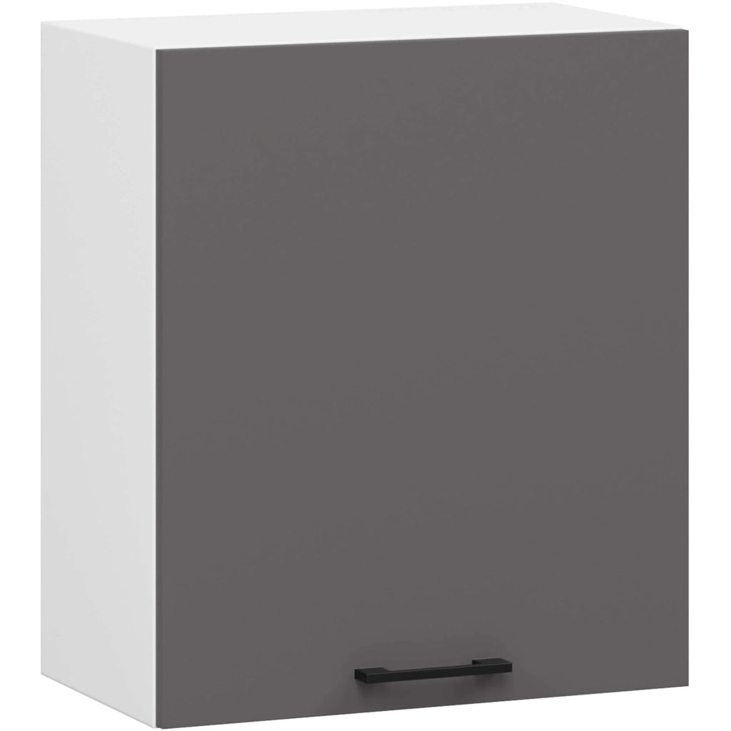 Mobile da cucina pensile sistema AKORD OLIWIA Bianco 50 cm 1 anta inserto frontale Grigio Grafite 50x30x58 cm