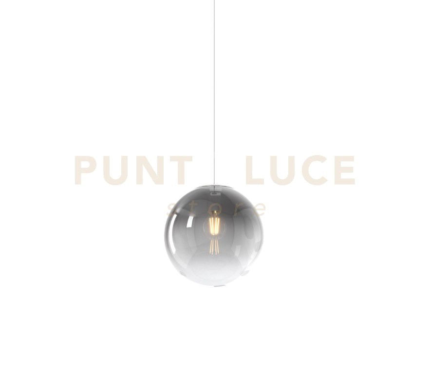 SOSPENSIONE 1 LUCE ATTACCO E27 IN VETRO BIG ECLIPSE D25CM FUME ROSONE ACQUISTABILE SEPARATAMENTE