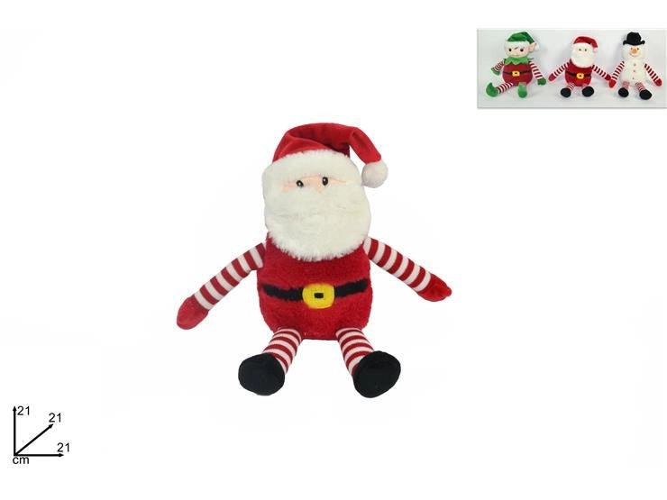 1 Pezzo Peluche Babbo Natale Decorazione Natalizia Vari Modelli