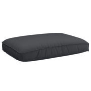 Cuscino per Pallet per seduta Nero 120x80x12 cm in tessuto Oxford