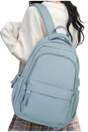 Borsa da Spalla per Donna, Scuola, Casual, Borsa da Scuola per Ragazze, Teenager, Borsa da Scuola per Università, Borsa da Viaggio per Lavoro con Alimentatore USB, Borsa da Spalla per Laptop 14 Pollici, Impermeabile, Blu chiaro