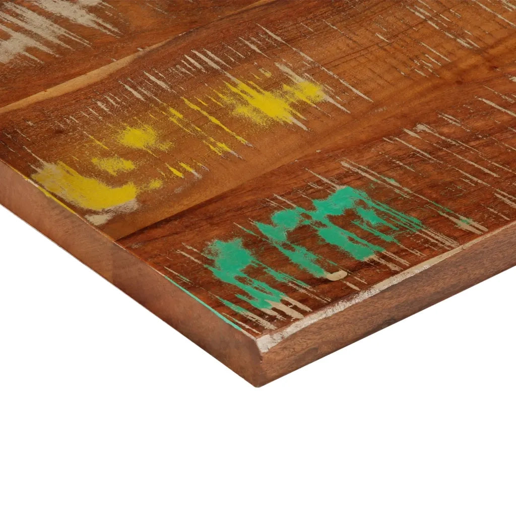 Piano Tavolo 40x40x2,5 cm Quadrato Legno Massello di Recupero 371032