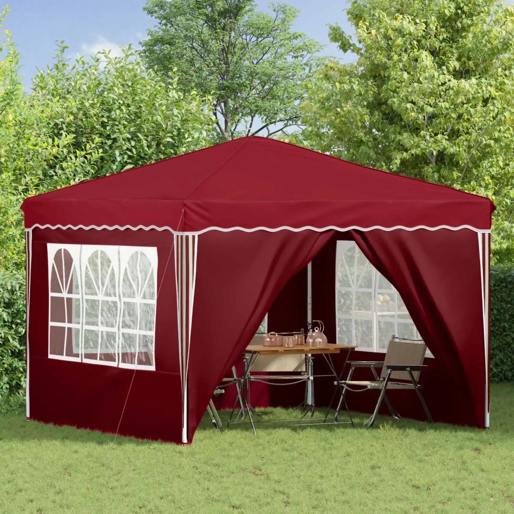 Tenda per feste a pop-up 288 x 288 x 245 cm Borgogna