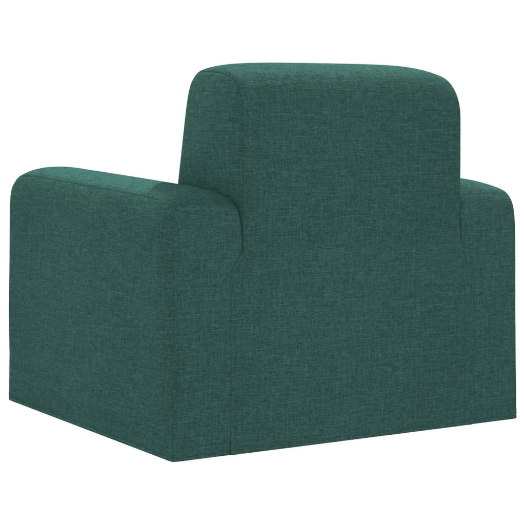 Divano Sedia-Poltrona Verde Scuro Tessuto 302789