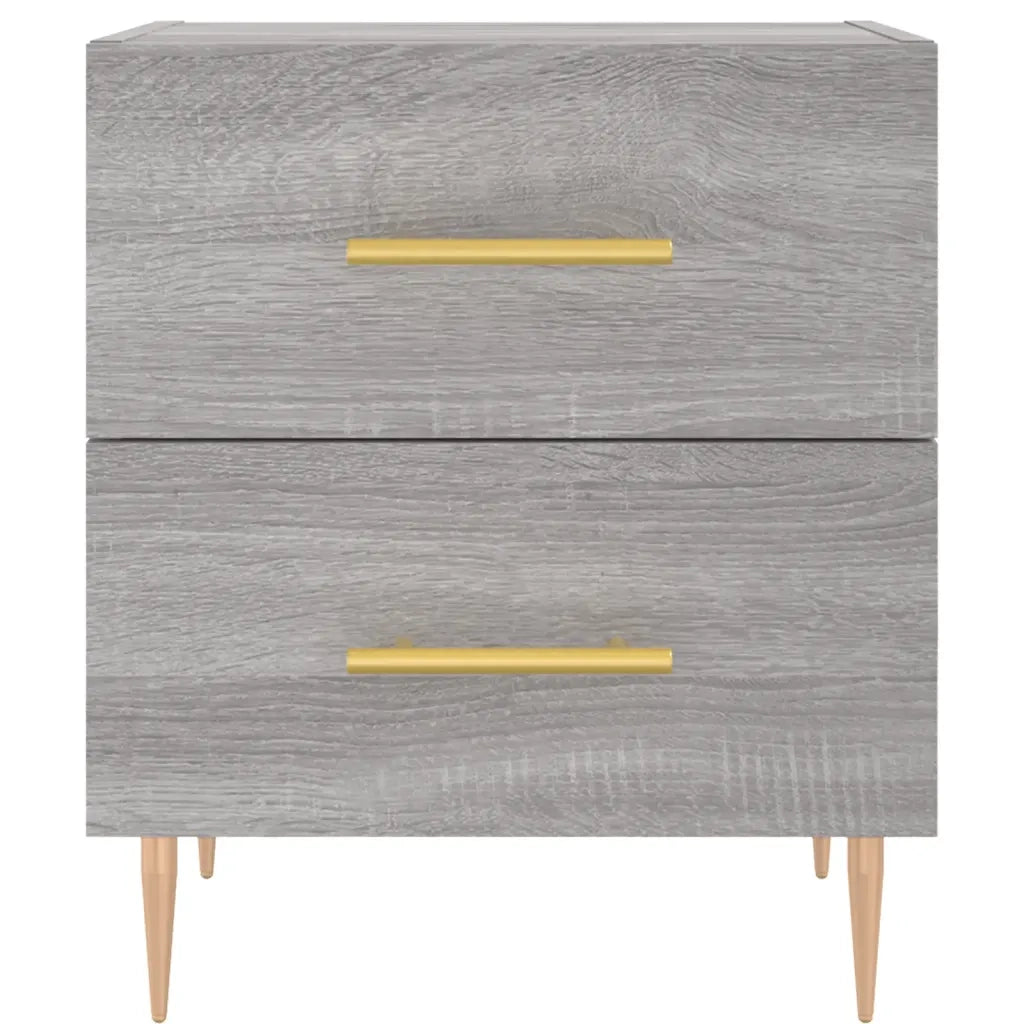 Comodino-Tavolino da notte Grigio Sonoma 40x35x47,5 cm in Legno Multistrato 916574