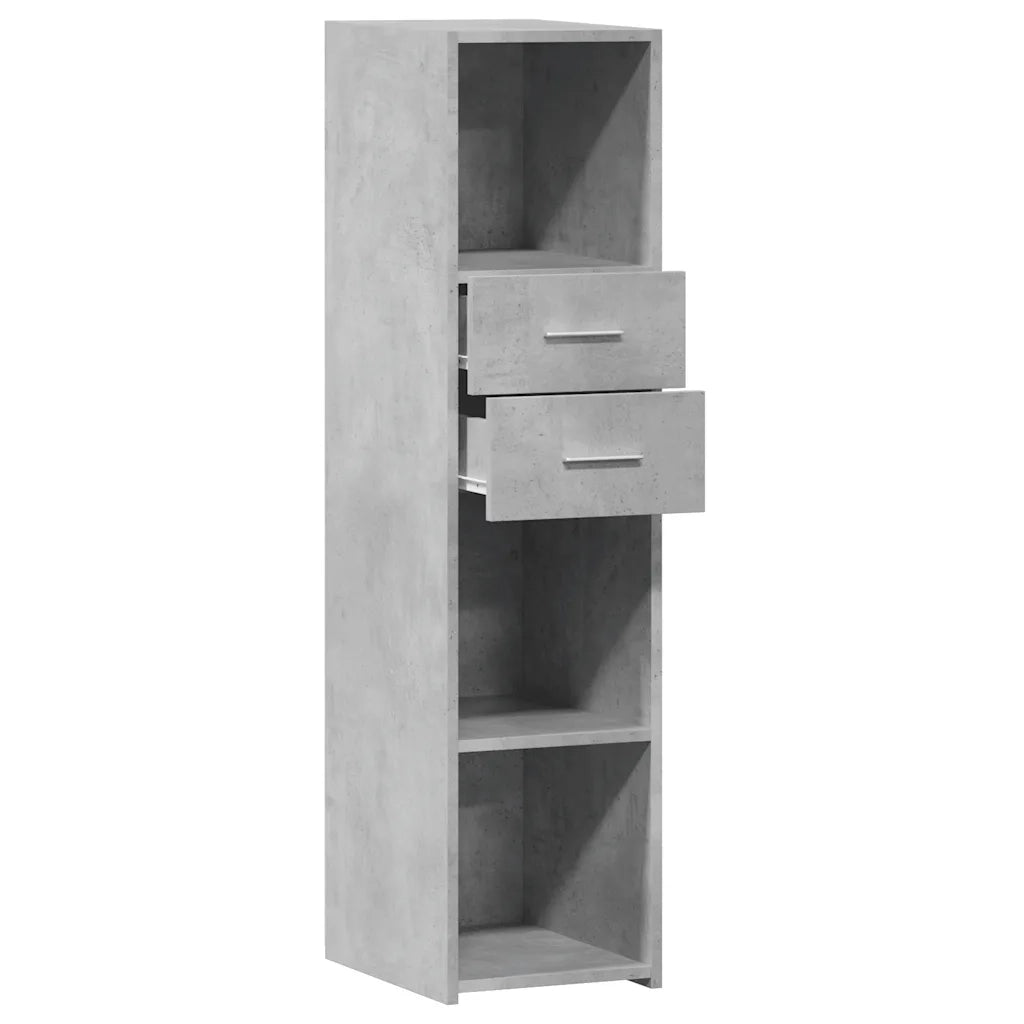 Credenza | Madia | Buffet da pranzo | Armadio da pranzo Grigio Cemento 30x42,5x124 cm in Legno Multistrato