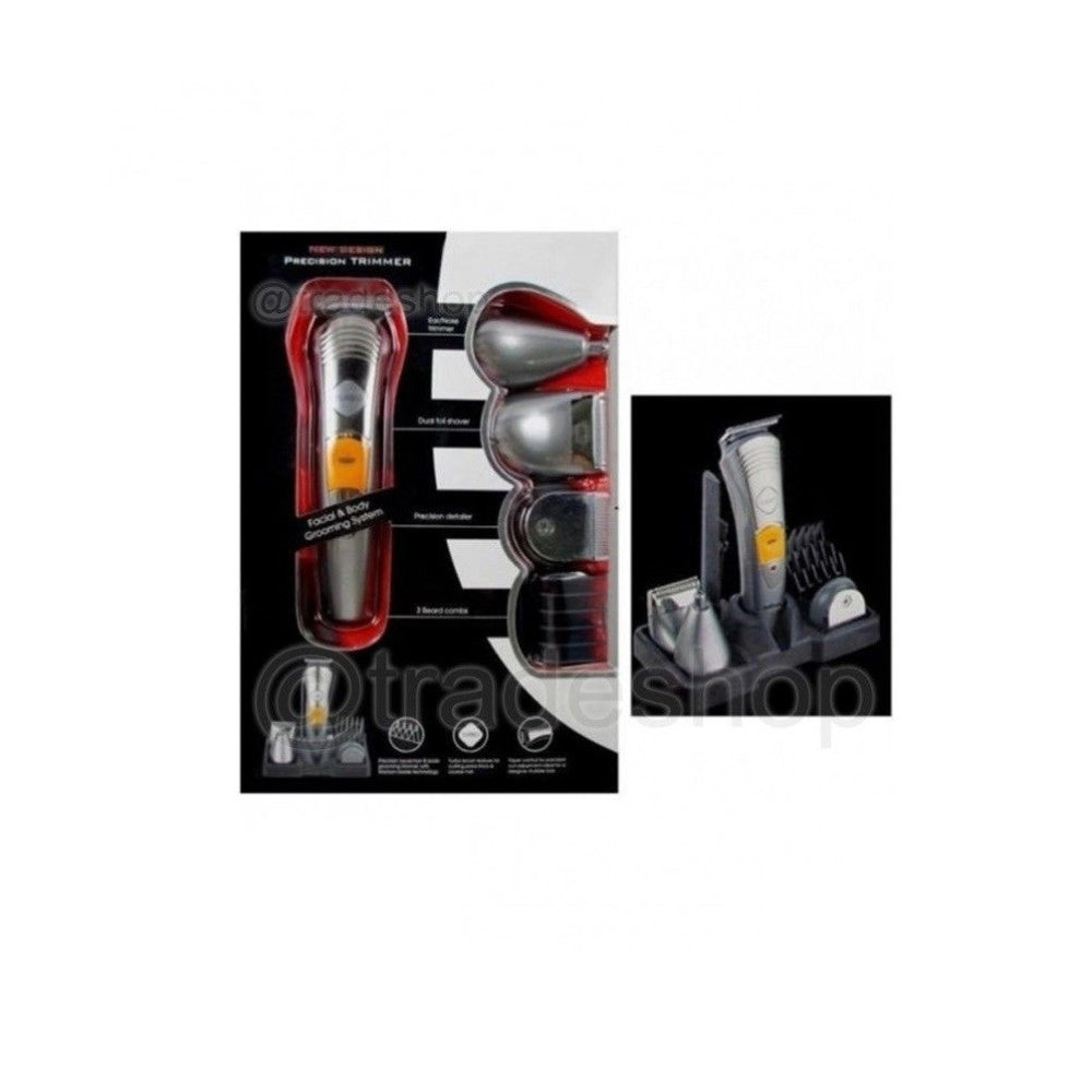 Trade Shop - Tagliacapelli Elettrico Kit Rasoio 7 In 1 Regola Barba Naso Corpo Taglia Capelli -