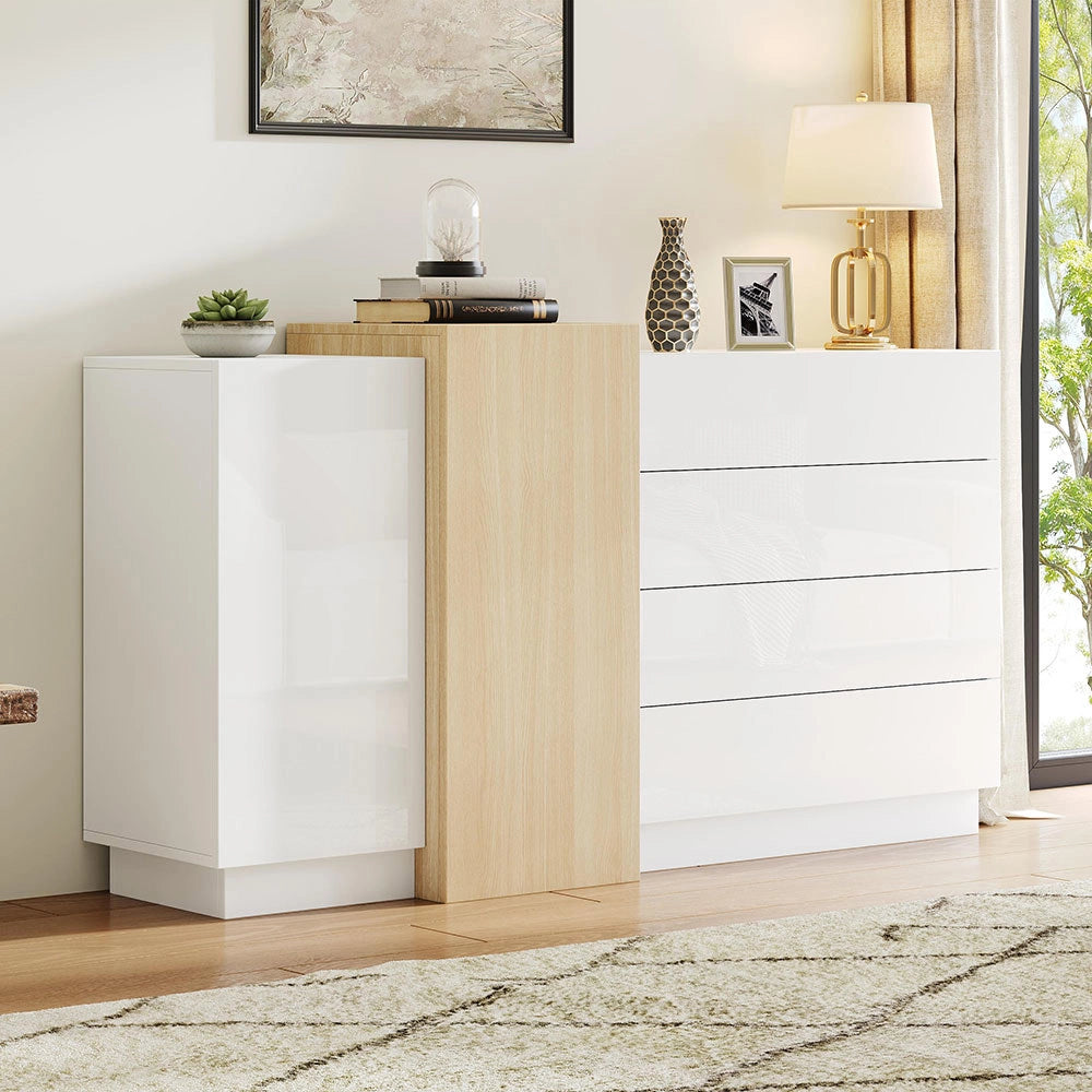 Buffet - Xylo - bianco minimalista spazio stoccaggio