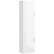 Colonna Bagno Sospesa con Ripiani Regolabili e 2 Ante ¨C Zephmum ¨C 40x30x160 cm Bianco