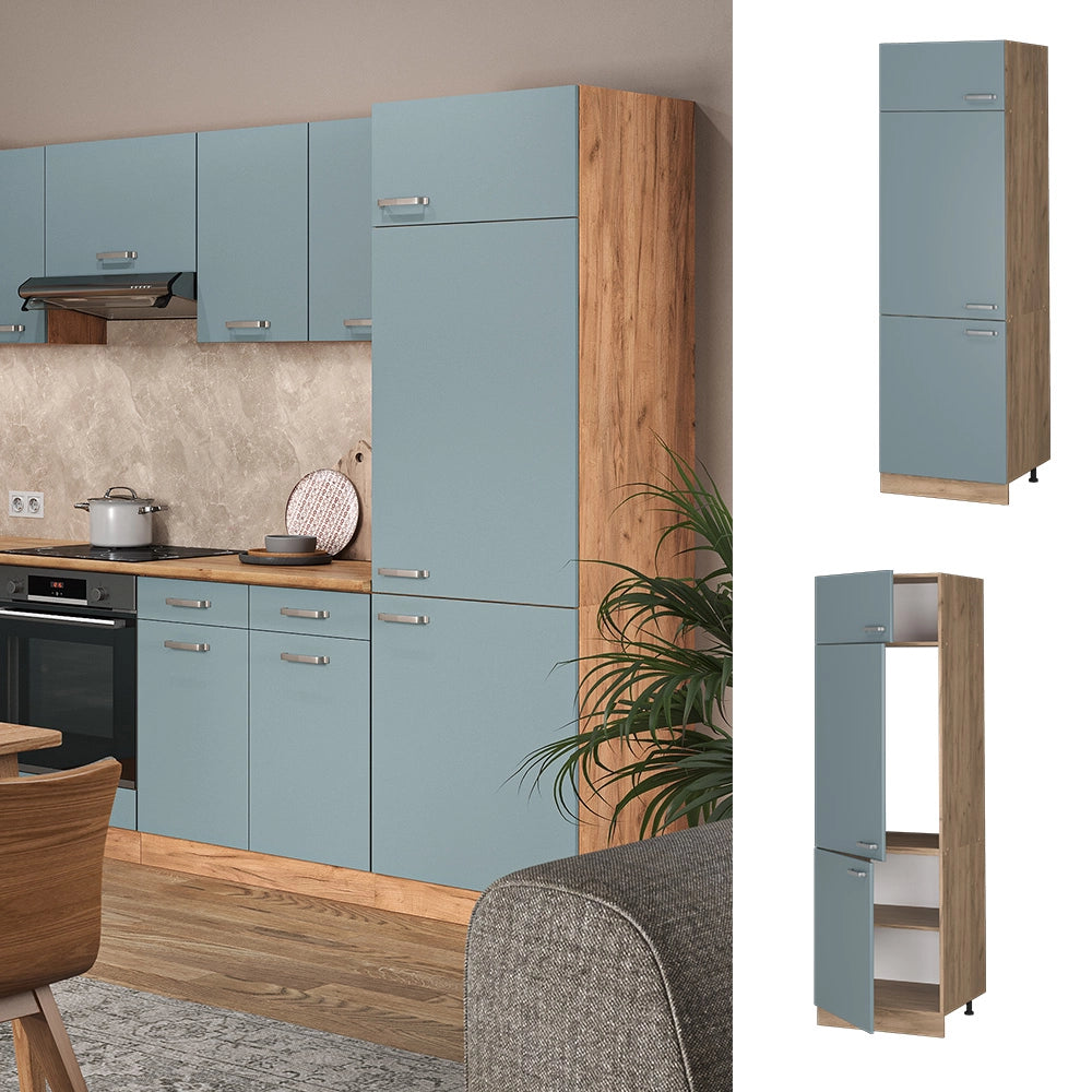 Vicco Armadio frigorifero Grigio-blu 60 cm