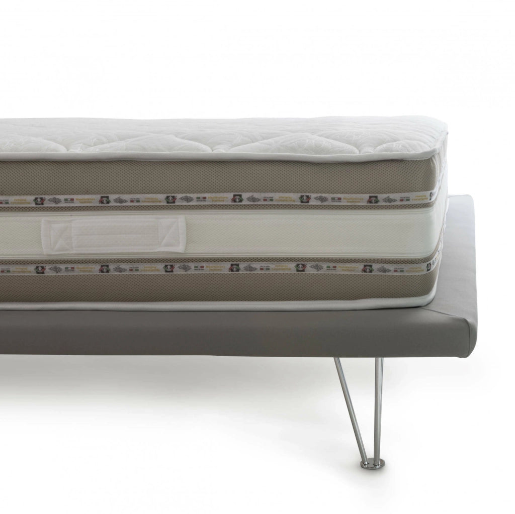 Aksi, Materasso Singolo Sfoderabile Made in Italy, 200x90x27h cm Bianco
