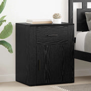 Armadio da Notte Rovere Nero 35 x 50 x 60 cm Legno multistrato 881071