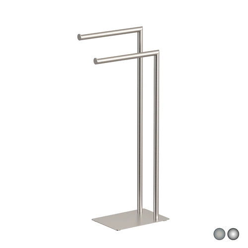 PIANTANA PORTA ASCIUGAMANI POSEIDON- Spazzolato cm 18 x h.77,2x33,5- METAF- pezzi 1
