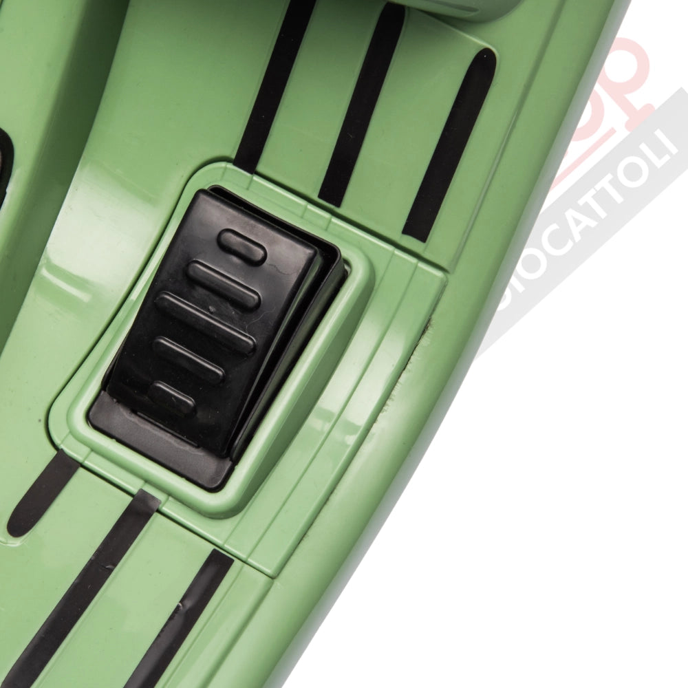 Vespa Sidecar Small Special 6V per Bambini con Licenza Ufficiale Piaggio-Verde