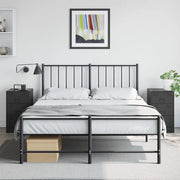 Comodini 2 pz-Set di 2 Tavolino da notte Neri 34,5x39x62 cm in Acciaio 811553