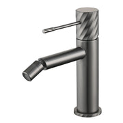 IMEX miscelatore monocomando per bidet in ottone e zama finitura PVD canna di fucile Bless