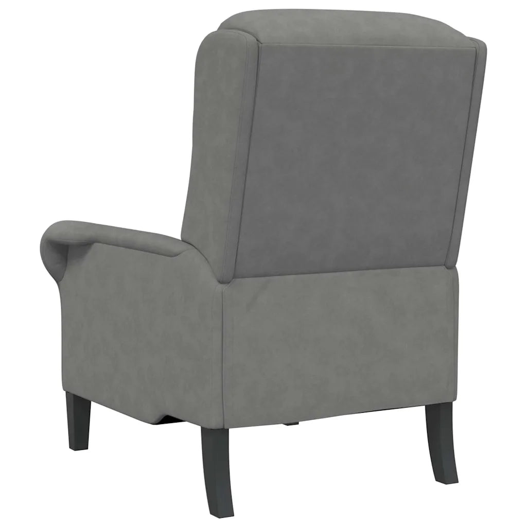 Poltrona-Divano Sedia-Poltroncina Grigio scuro 76 x 94 x 102 cm Microfibra