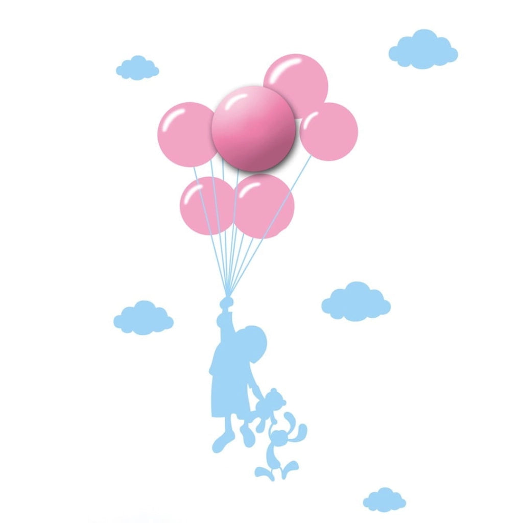 Applique da parete bambini LED 0,6W Balloons ML142 Milagro