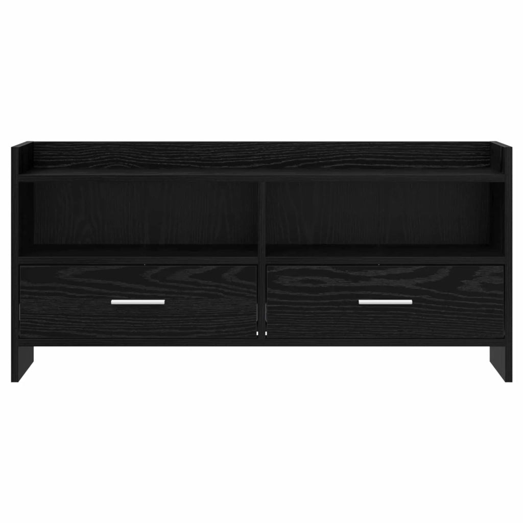 Mobile TV 100 x 33 x 47 cm Rovere Nero Legno ingegnerizzato 8011156