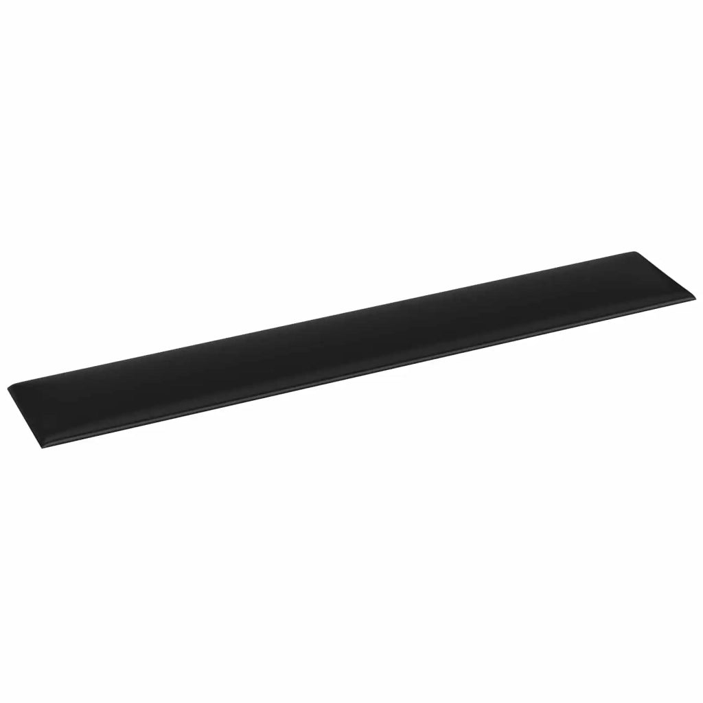Testiera da Parete 12 pcs Nero 90 x 15 cm Tessuto 42020540