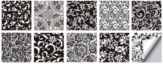 Set di 10 adesivi per piastrelle autoadesivi 15 x 15 cm decorazione per piastrelle adesivi per parete per casa, bagno, impermeabili ad PVC, decorazione per parete impermeabile, adatta per soggiorno, cucina, bagno, decorazione.