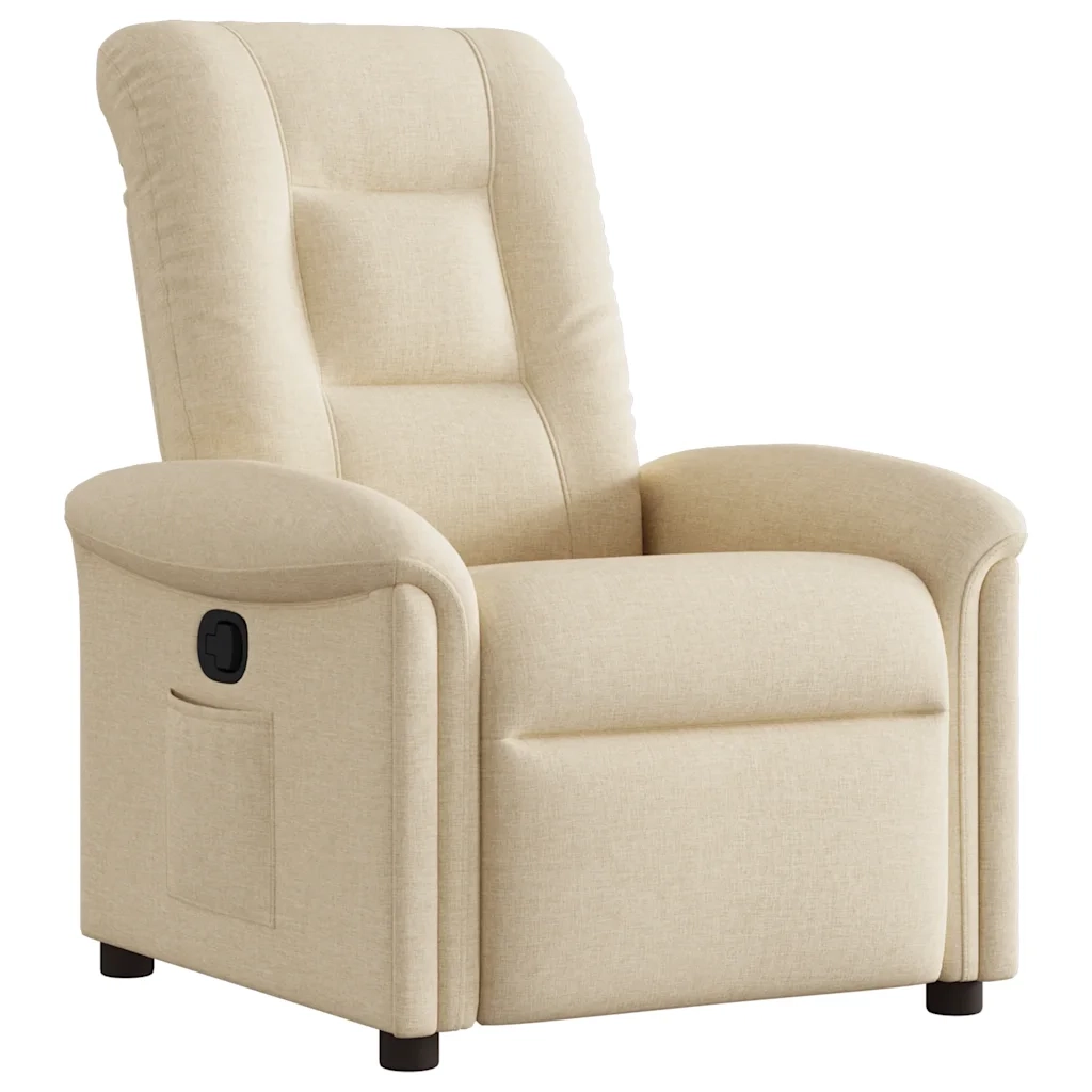 Poltrona Reclinabile in Tessuto Crema 4015624