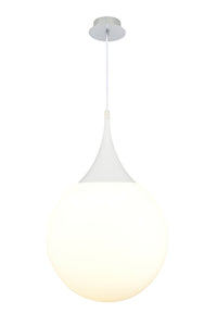 Lampada pendente Pendant in Metallo Dewdrop Bianco