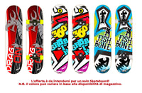Skateboard con Tavola 80 cm in Legno Concava Double Drago Fish Grab