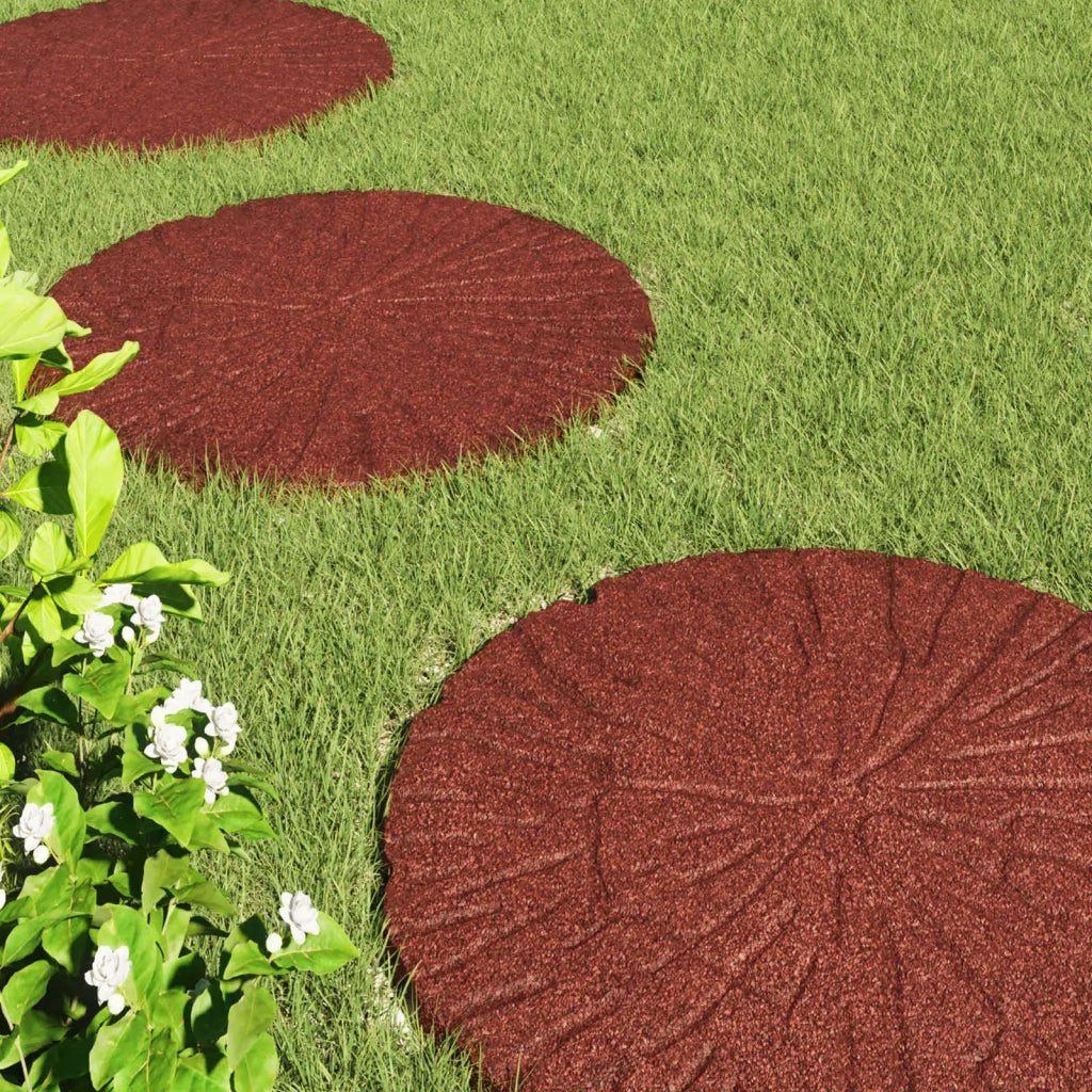 Pietra da Passo 6 pz Rosso ? 45 x 1,8 cm Gomma CFW7052154