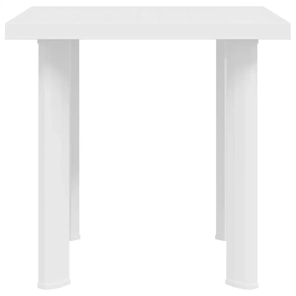 Tavolo da Giardino Bianco 78x75x72 cm in Plastica 48802