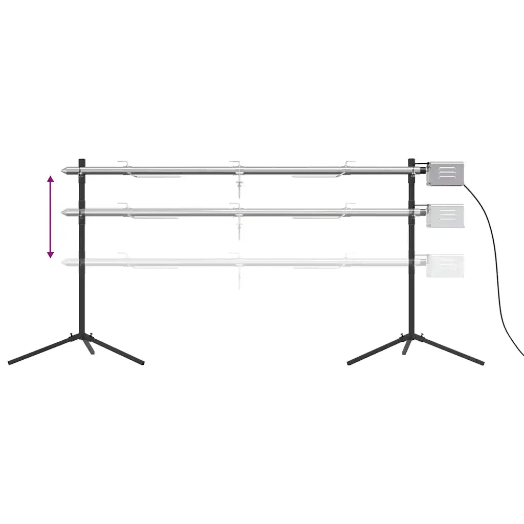 Set Griglia e Vassoio Barbecue Automatico in Acciaio Inox CFW1200195