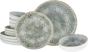 Set di servizio da 12 pezzi Volcano | Ceramica | Resistente a lavastoviglie e forno a microonde | Made in Portugal
