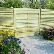 Cancello da Giardino in Legno Impregnato 100x100 cm Verde cod mxl 40255