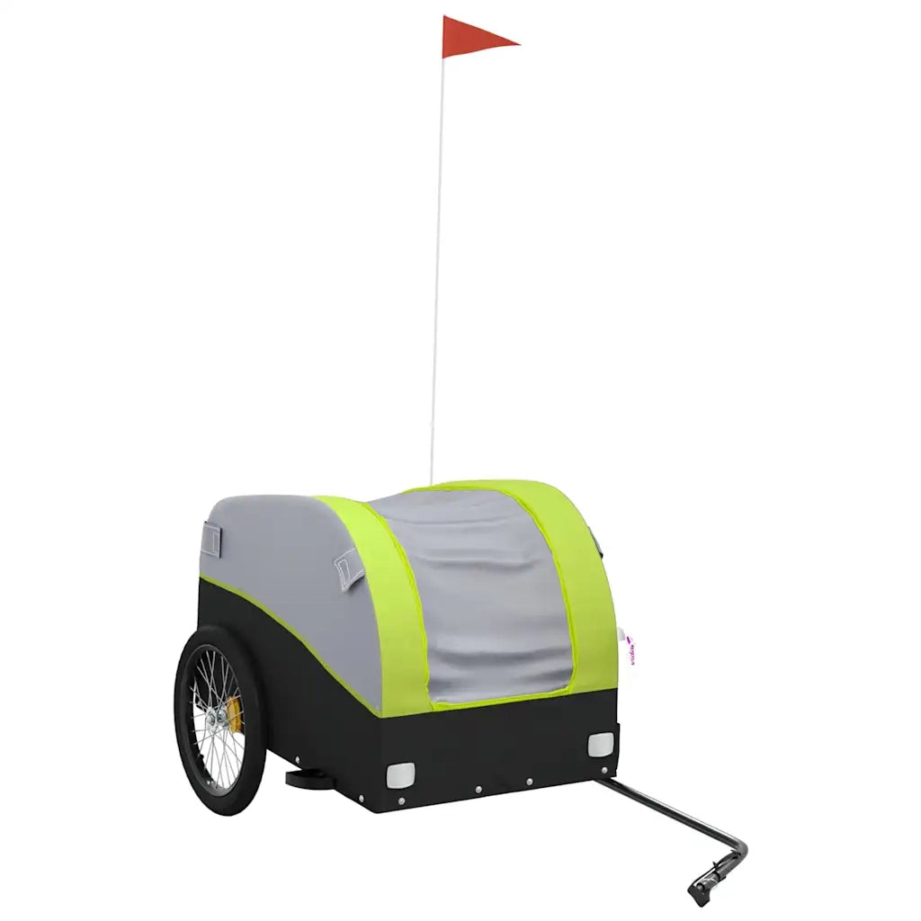 Rimorchio da Bici Nero e Verde 45 kg in Ferro CFW2397943