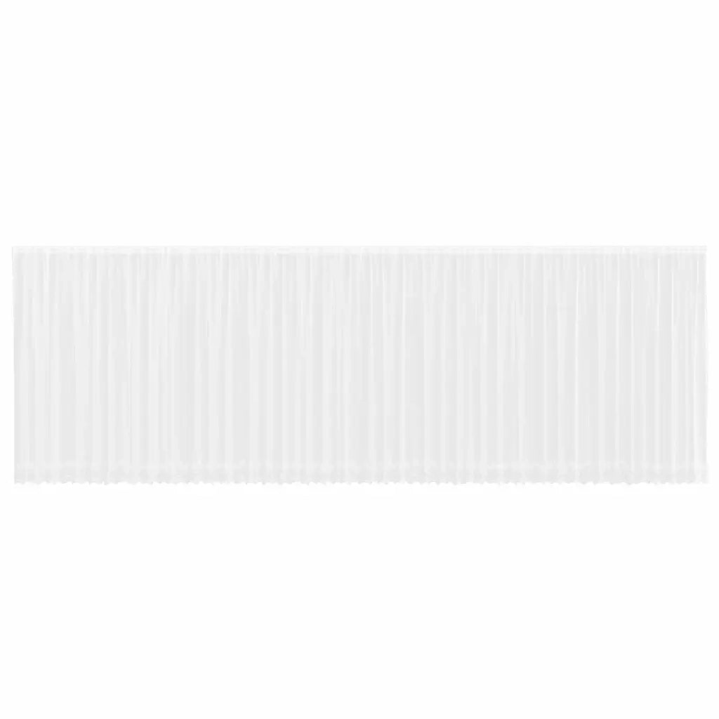 vidaXL Tende con tende Bianco 1200 x 245 cm Poliestere