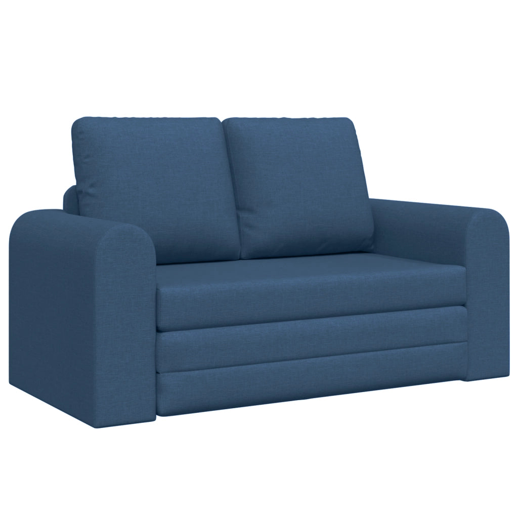 Divano Letto 2-in-1 Blu 148x71x83 cm in Tessuto