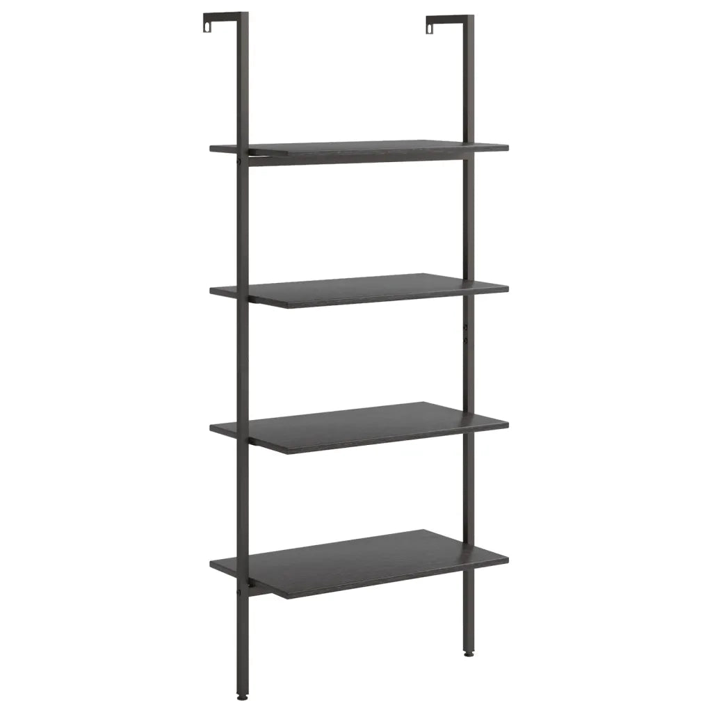 Scaffale Pendente a 4 Livelli Nero 64x35x152,5 cm CFW1430012