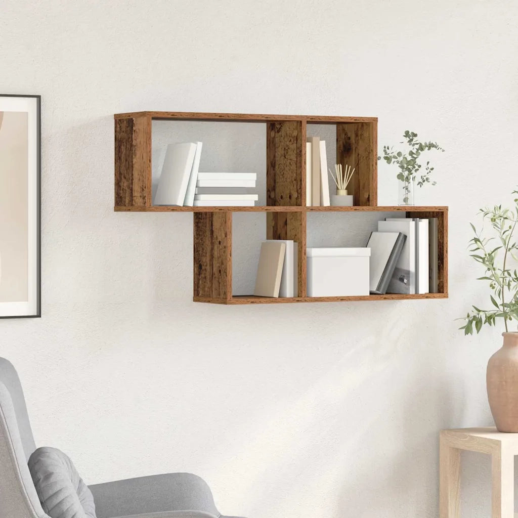 Scaffale da parete | Ripiano a parete | Mensola a parete con lo scaffale Marrone Legno multistrato