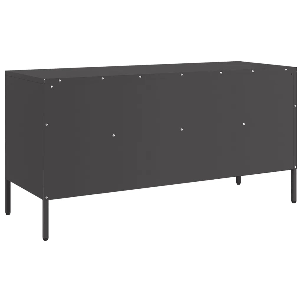vidaXL Mobile TV Nero 100,5x39x50,5 cm in Acciaio