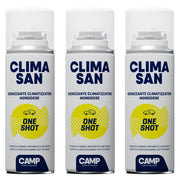 Igienizzante monodose climasan one shot spray per climatizzatori abitacoli auto camper 200ml 3 pezzi