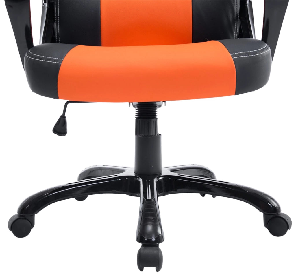 Sedia da ufficio XL Pedro Nero/arancione