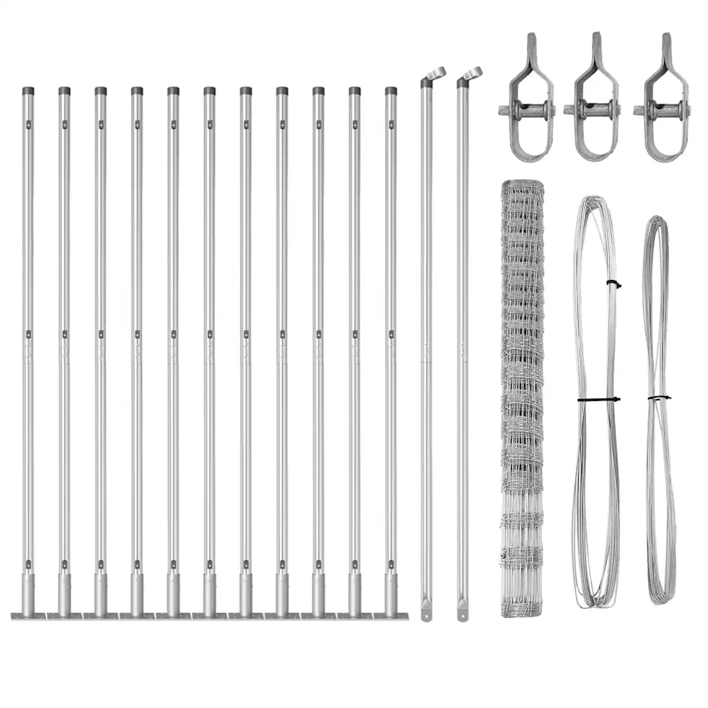 Palo della recinzione Zincato 25 x 1,6 m Acciaio 3351525