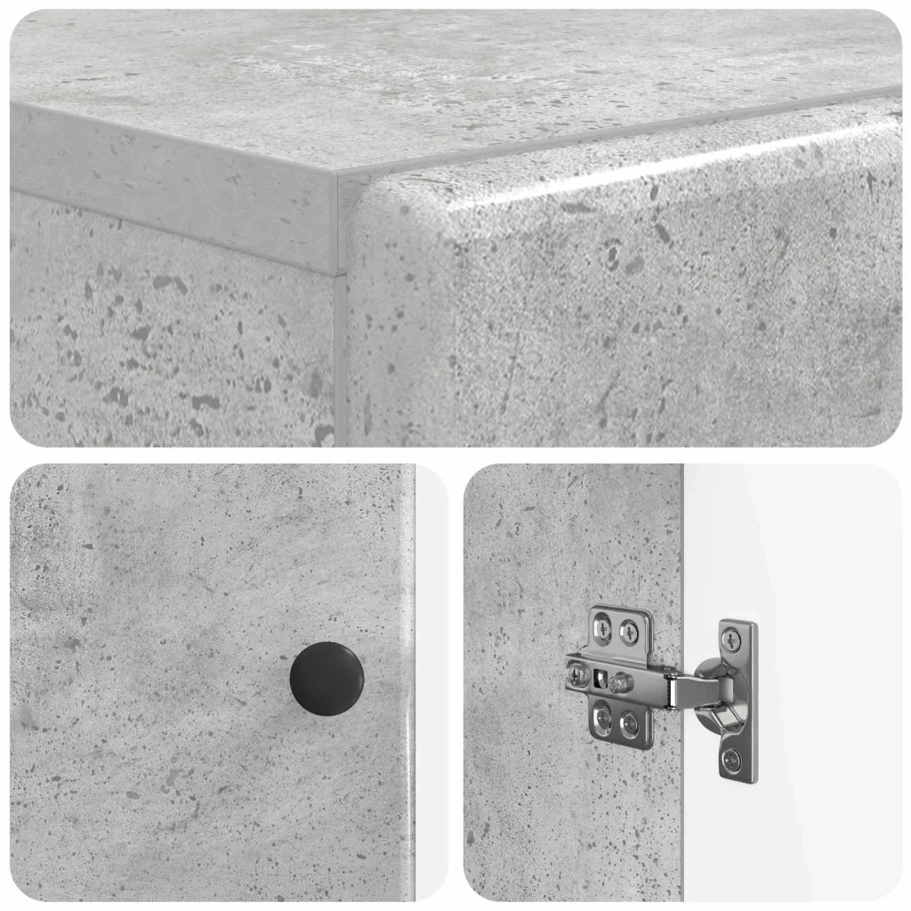 Mobile per scarpe BREDA 59,5 x 39,5 x 90 cm Grigio Cemento 897528