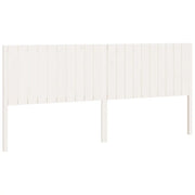 Testiera | Testata per Letto Bianca 205,5x4x100 cm Legno Massello di Pino