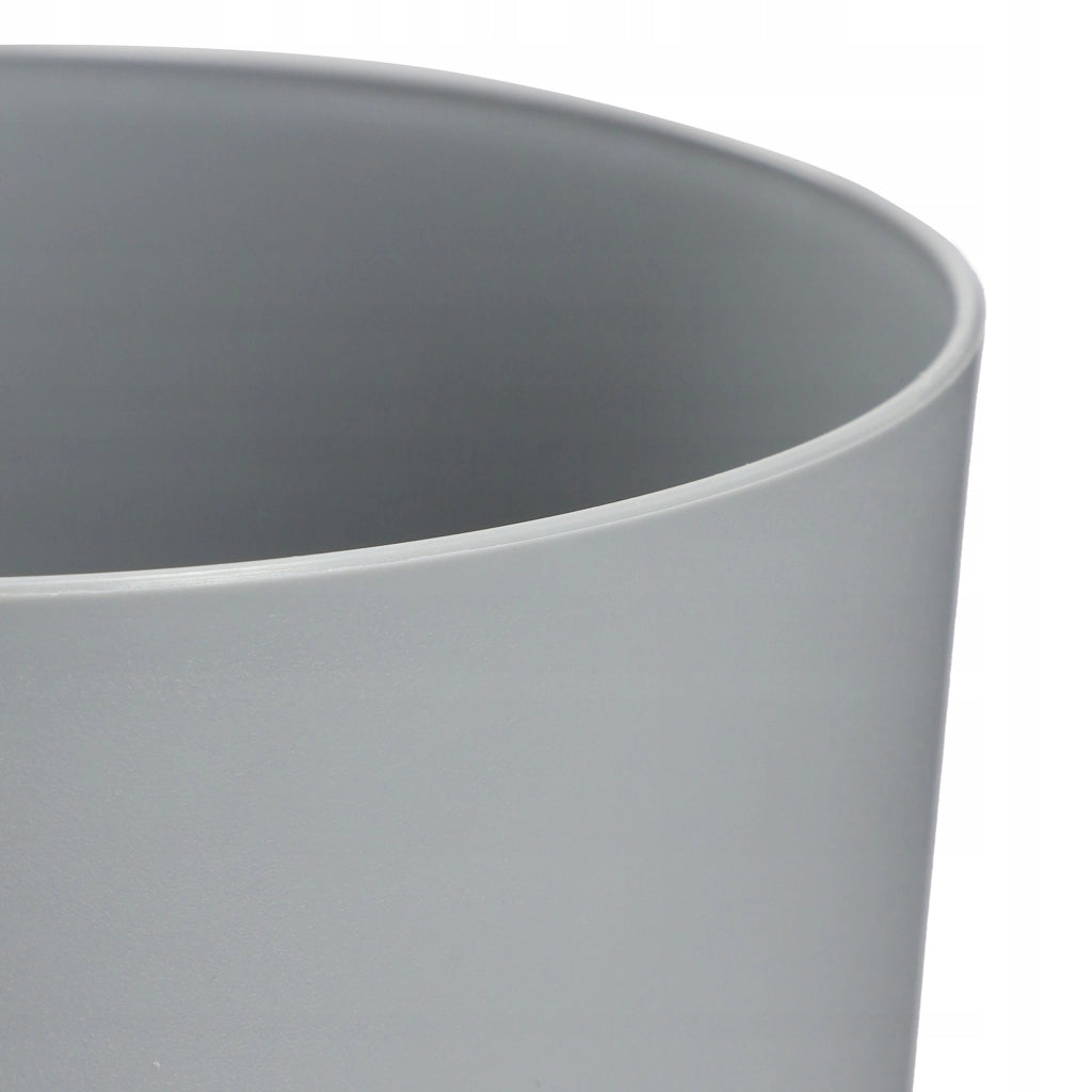 Vaso da fiori KADAX con supporto, coperchio, ciotola rotonda, 20 cm, grigio opaco