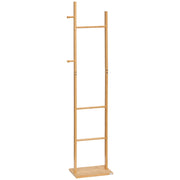Appendiabiti a muro con ganci ¨C Minimal ¨C legno naturale 36x24x168 cm